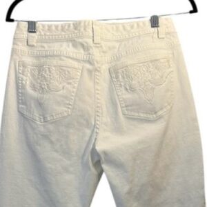 Sigrid Olsen White Women's Jeans with Decorative Back Pockets